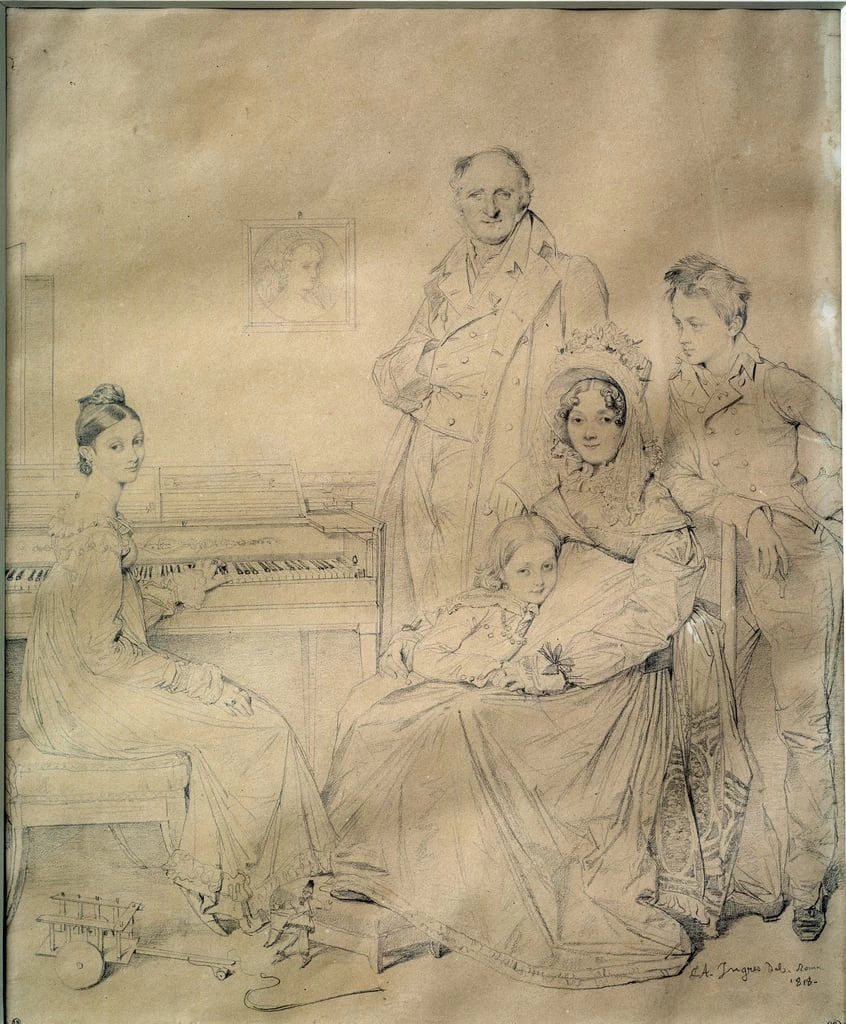 Ritratto della famiglia Constantin Stamaty - Louvre, Parigi